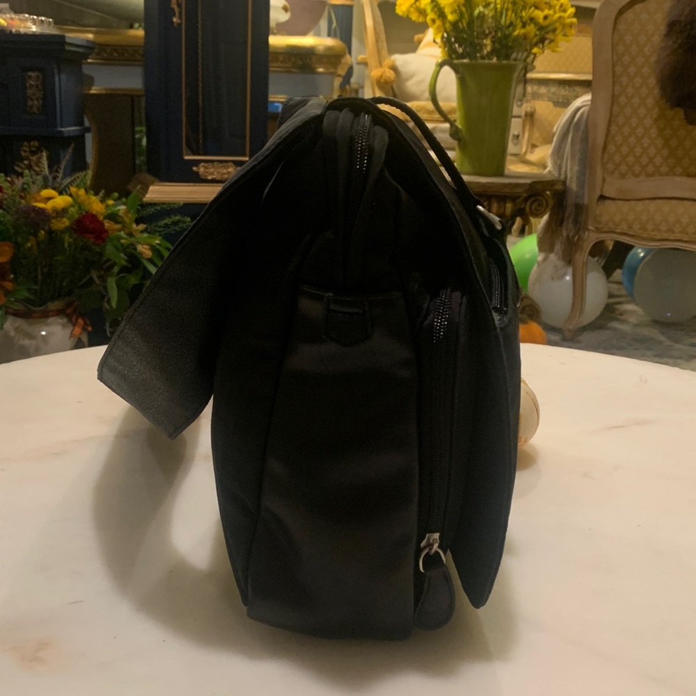 Ameri Leather/Nylon Black Messenger Shoulder Cros… - image 3